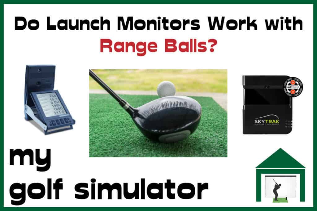 launch monitor with foam balls