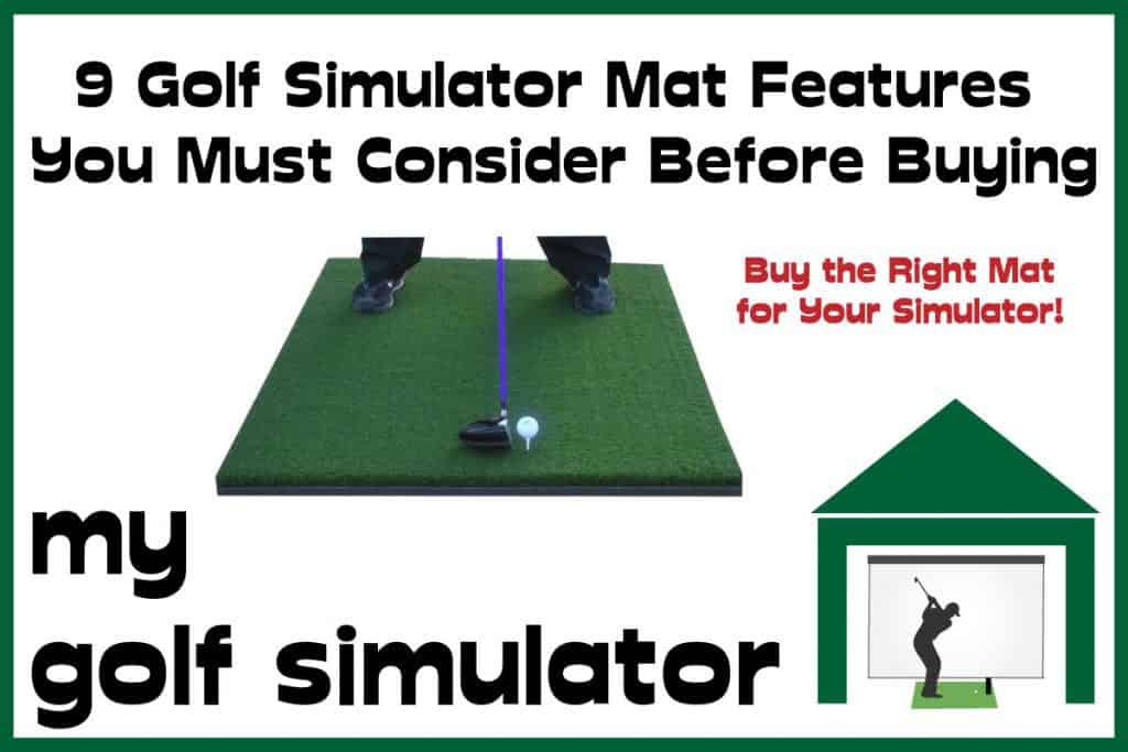 9 Golf Simualtor Mat Features 1