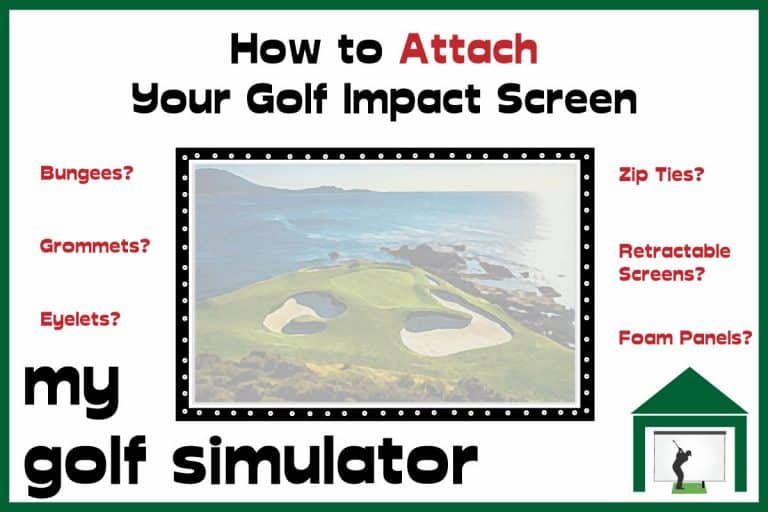 How to Hang a Golf Impact Screen 6 Ways My Golf Simulator