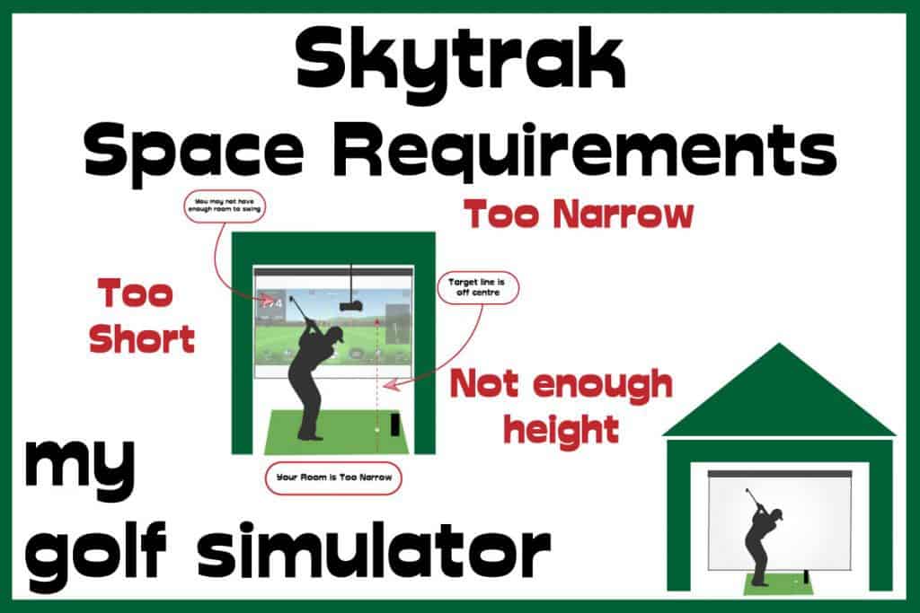 golf simulator distance to screen