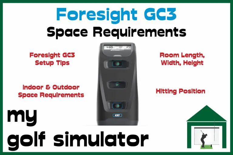 Foresight GC3 Space Requirements My Golf Simulator