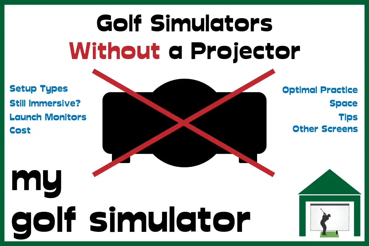 golf simulator without projector image