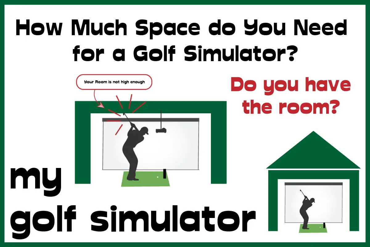 How much space do you need for a Golf Simulator? (2023 Update!) | My ...