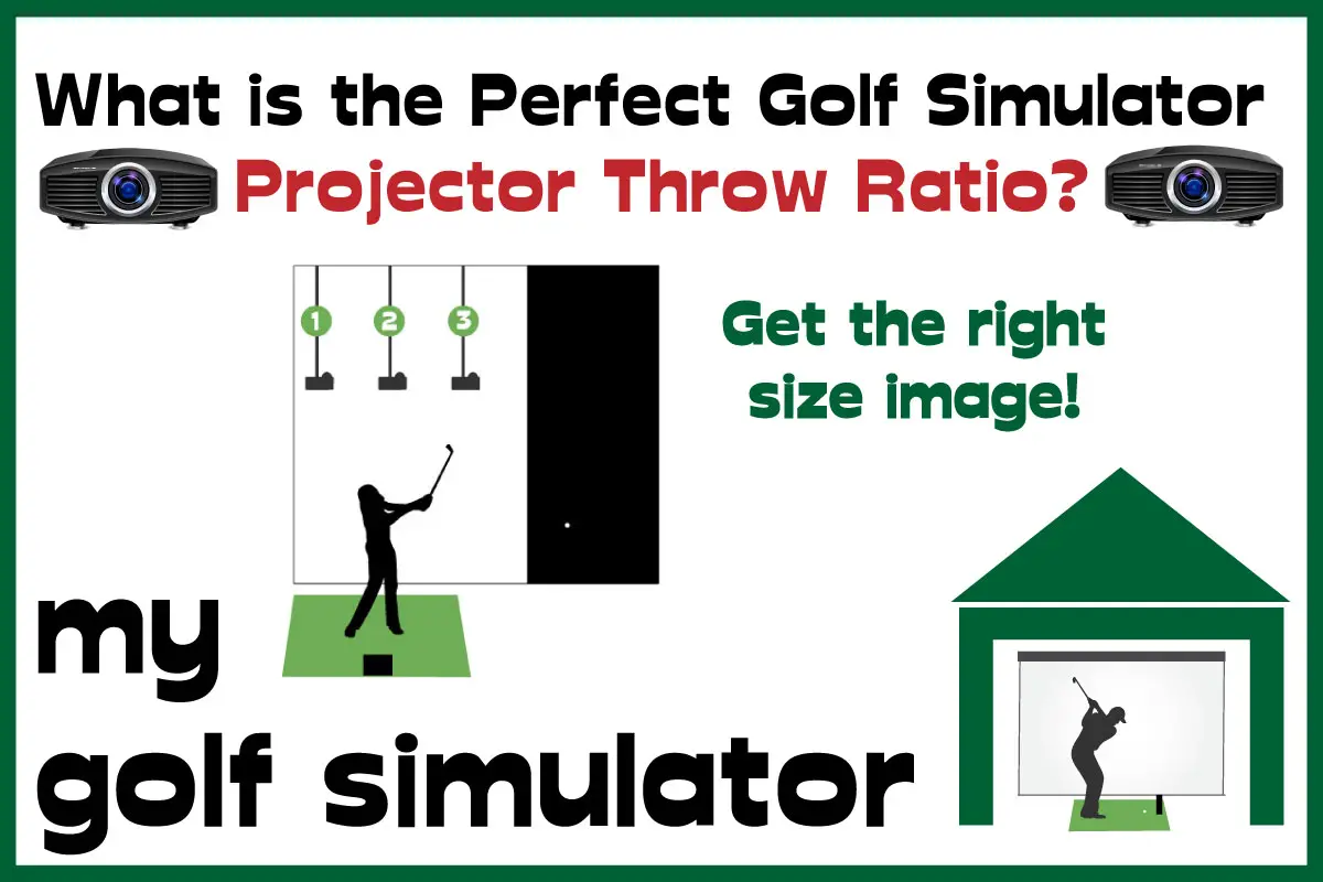 What is the perfect golf simulator projector throw ratio? My Golf