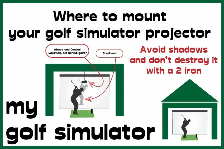 What is the perfect golf simulator projector throw ratio? My Golf Simulator