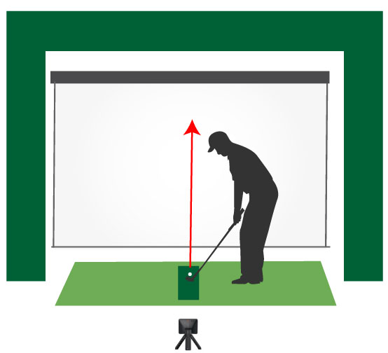 Centre Ball Left Handers Garmin R10 Hitting Strip