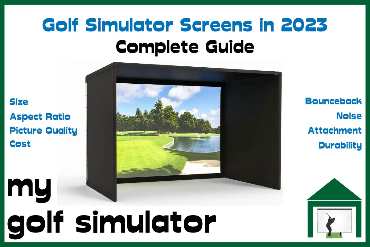 golf simulator screens 2023