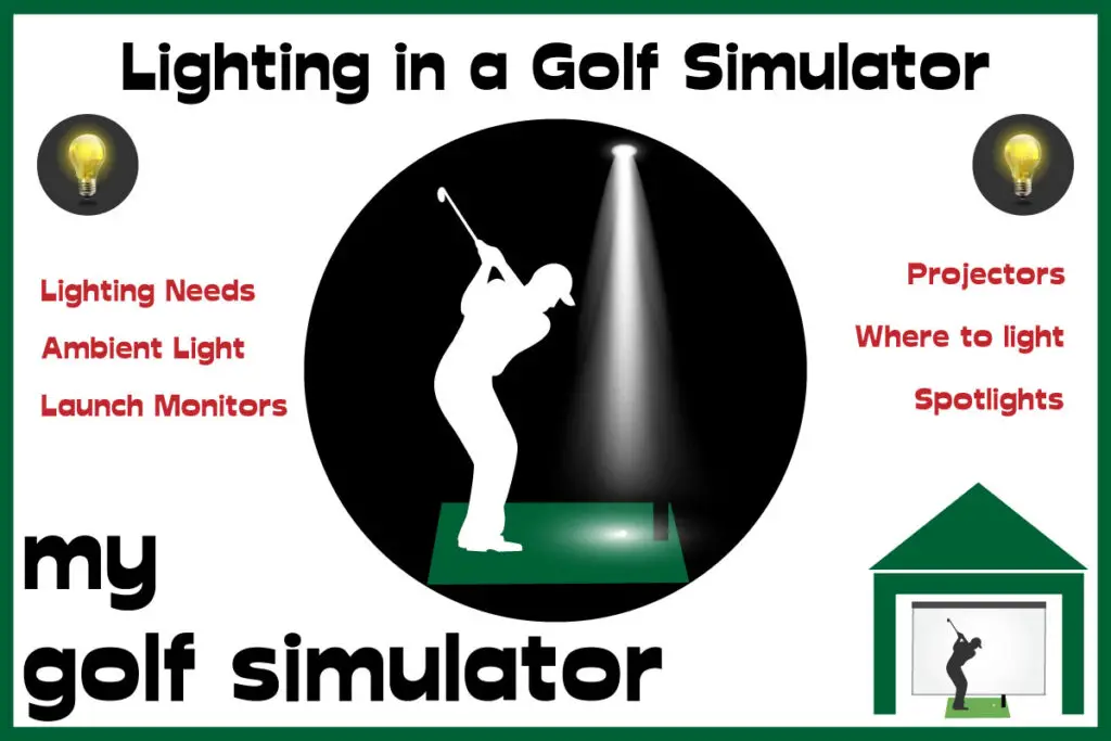 lighting in a golf simulator