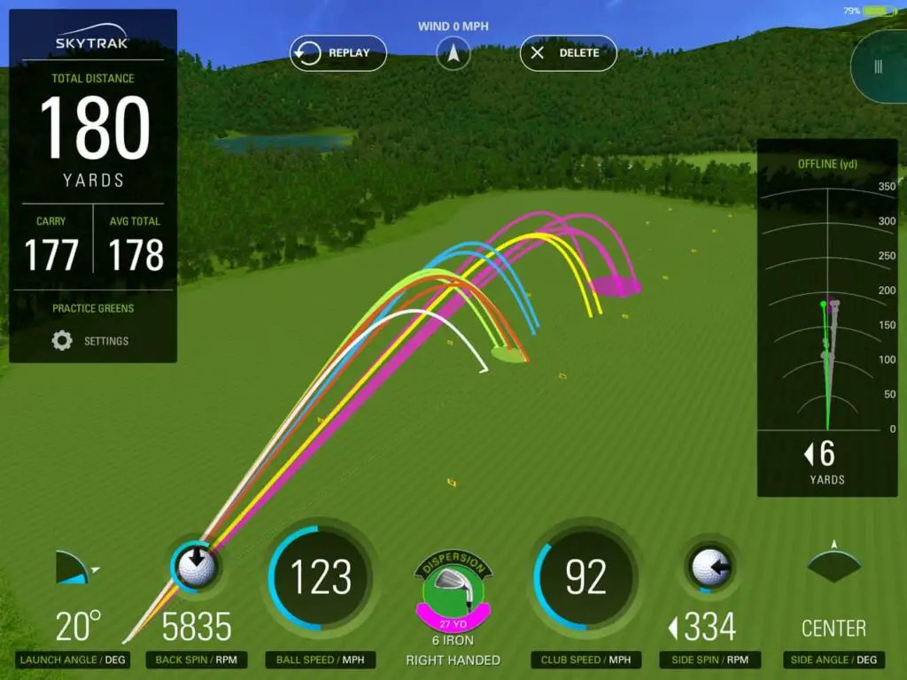 Range Multi Color Shot Tracer 180 Yrd 45 Degree View