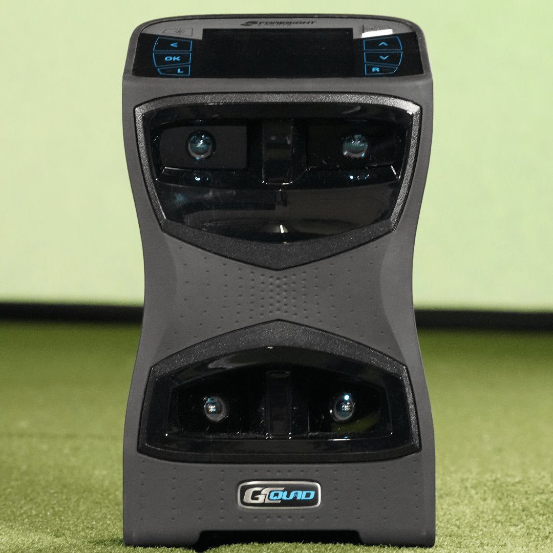 Foresight GCQuad launch monitor on turf