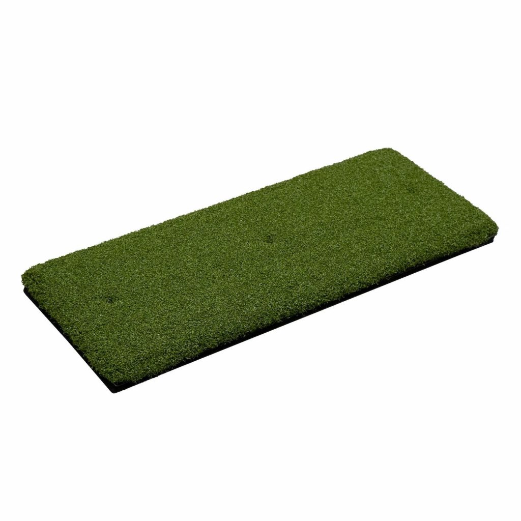 Does Golf Simulator Practice Improve Your Game on the Course? What Carries Over (2026) 2 A turf hitting strip insert